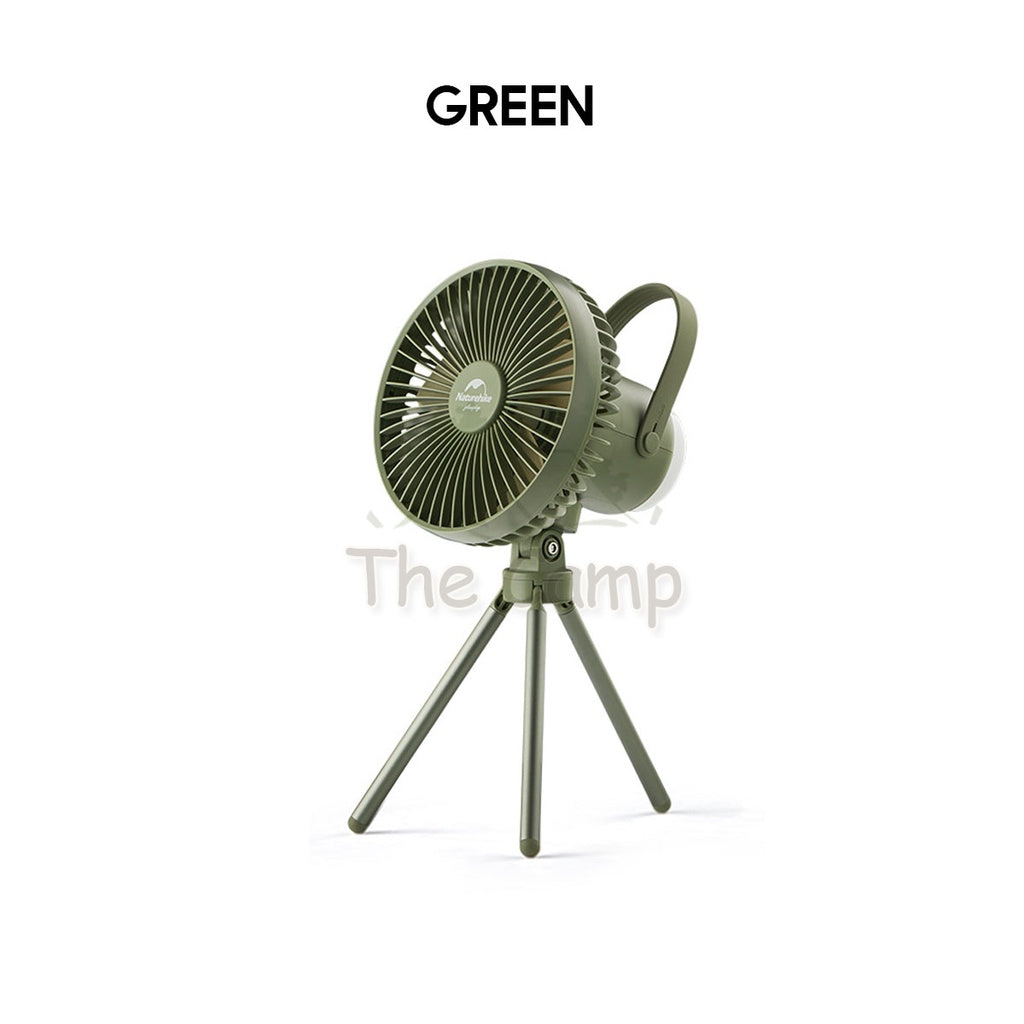 Naturehike Outdoor Multifunctional Portable Camping Fan with Magnetic LED Light Tripod Hanging Chair Tent Table Flysheet