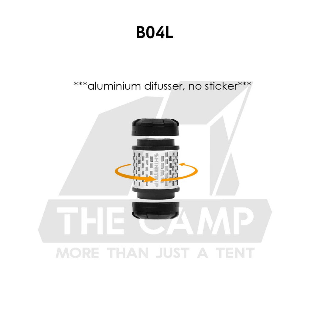Shinetrip 19 Tornado Light Rotating Lamp Outdoor Camping Tactical Style Free Sticker Tripod Magnet Hanging Lanyard Strap