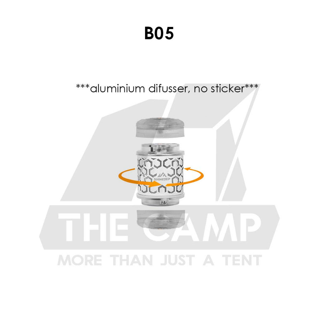Shinetrip 19 Tornado Light Rotating Lamp Outdoor Camping Tactical Style Free Sticker Tripod Magnet Hanging Lanyard Strap