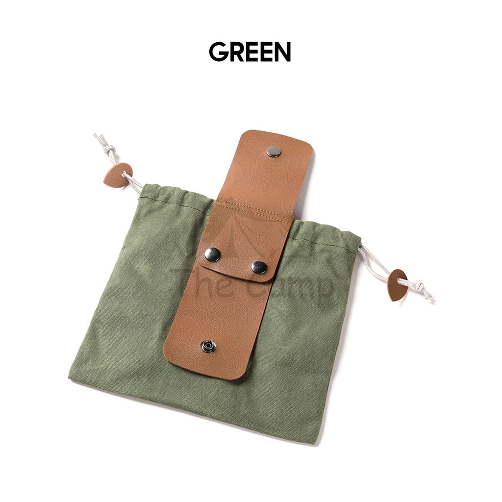 Outdoor Multipurpose Pouch Nail Tent Peg Camping Portable Multifunction Bag Foldable Fruit Bag Khaki Camo