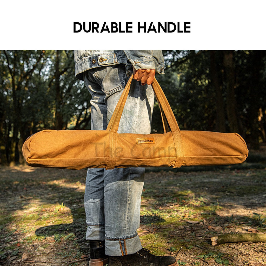 Naturehike Pole Storage Bag Portable Outdoor Flysheet Tarp Pole Bag Canvas Wear-resistant Tent Rod Bag Camping