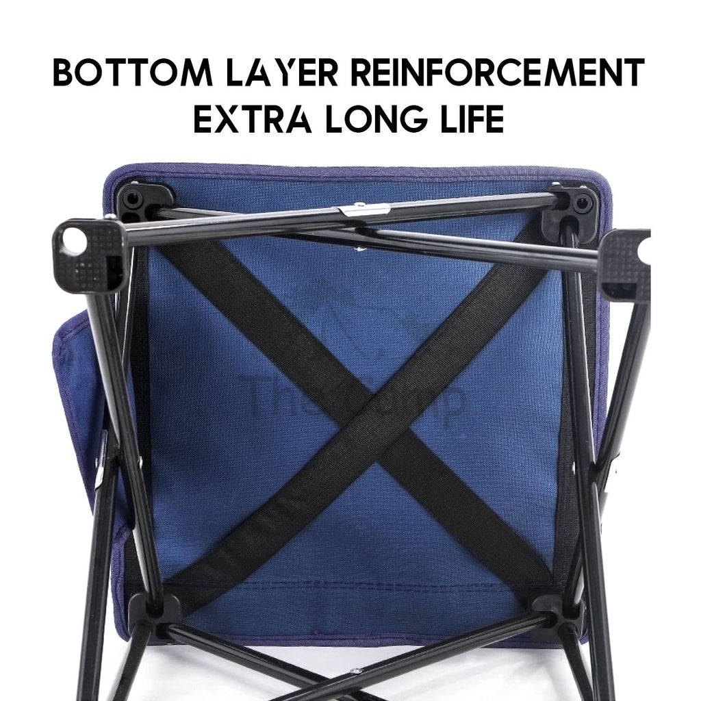 Camping XL Foldable Chair Portable Stool Large Sturdy Light Lightweight Canvas Hiking Family