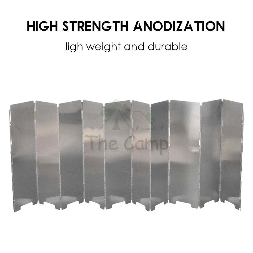 Camping Outdoor 9 10 12 14 16 Plates Windshield Foldable Stove Windscreen Sheild Portable Camping Burner Wind Blocker