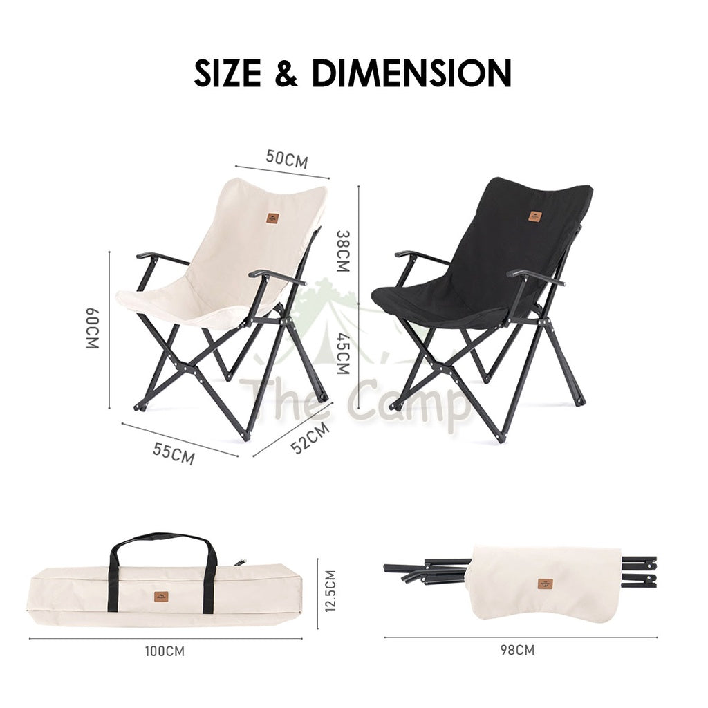 Naturehike Folding Chair Outdoor Portable Foldable Camping Moon Chair Aluminium Alloy Mobi Garden MuJing NH21JJ003