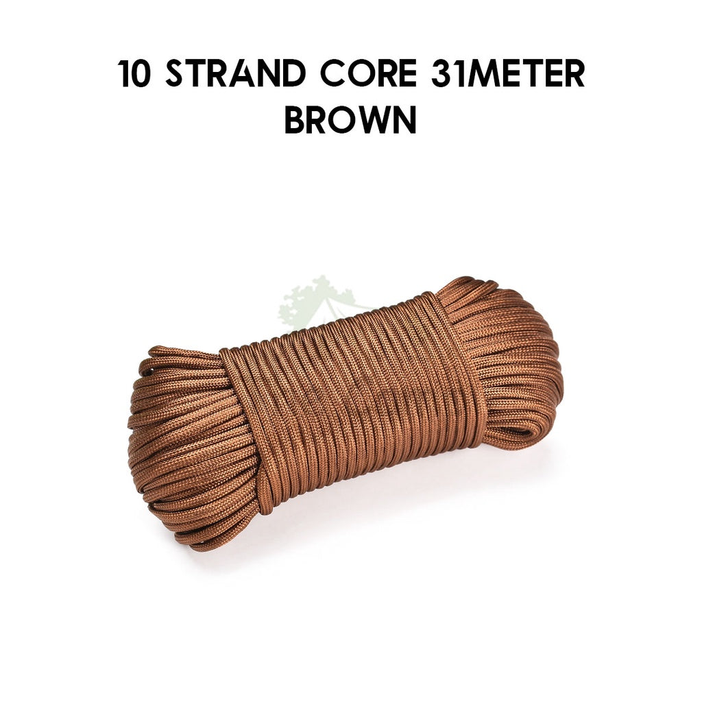 9 / 10 Strand Core 4mm 31m 100m Paracord Rope Parachute Cord Military Standard Lanyard Flysheet Tarp Tent Camping Survi