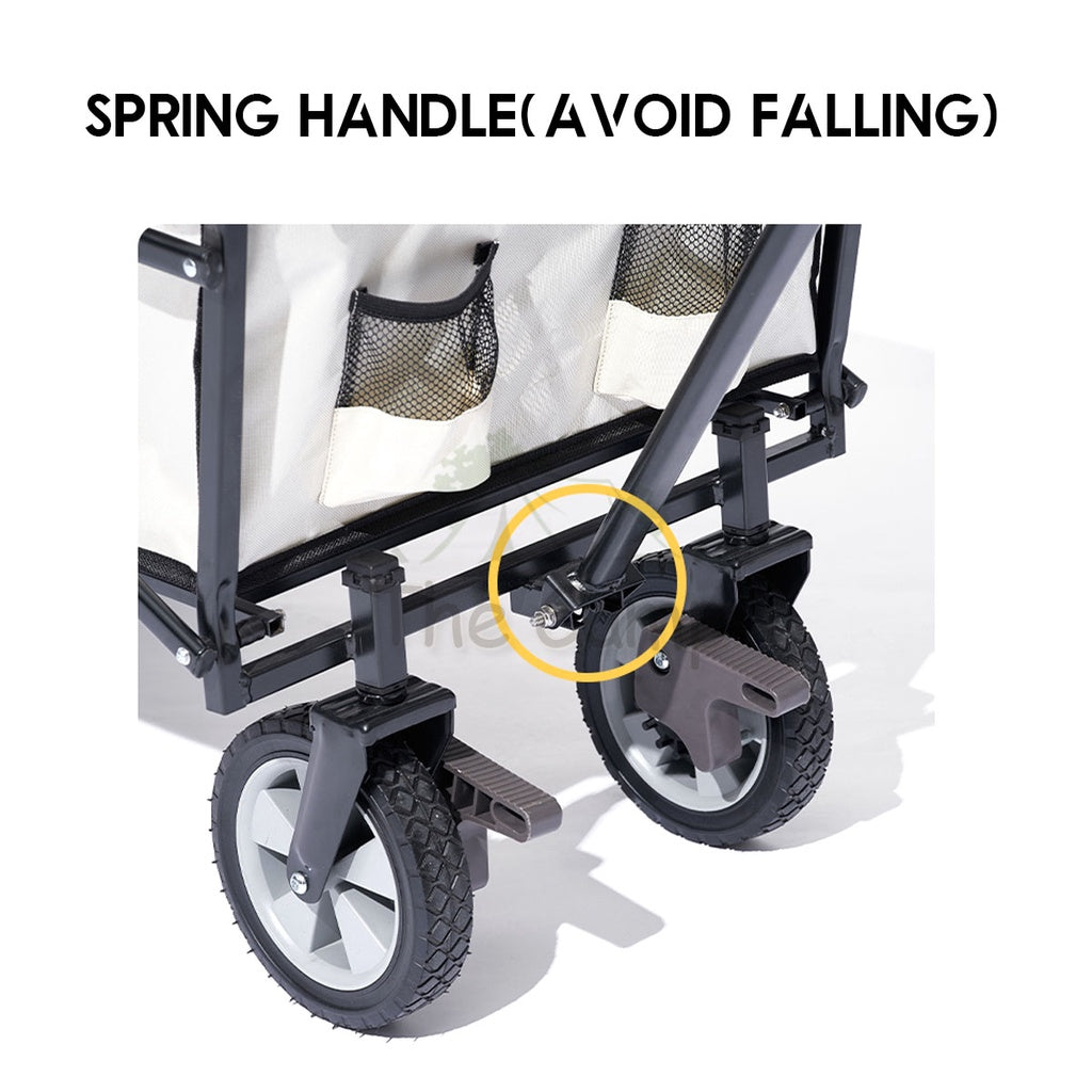 Mobi Garden 2022 Camping Portable Trolley Wagon with Brake 100L Folding Foldable Outdoor Tent Flysheet Table Naturehike