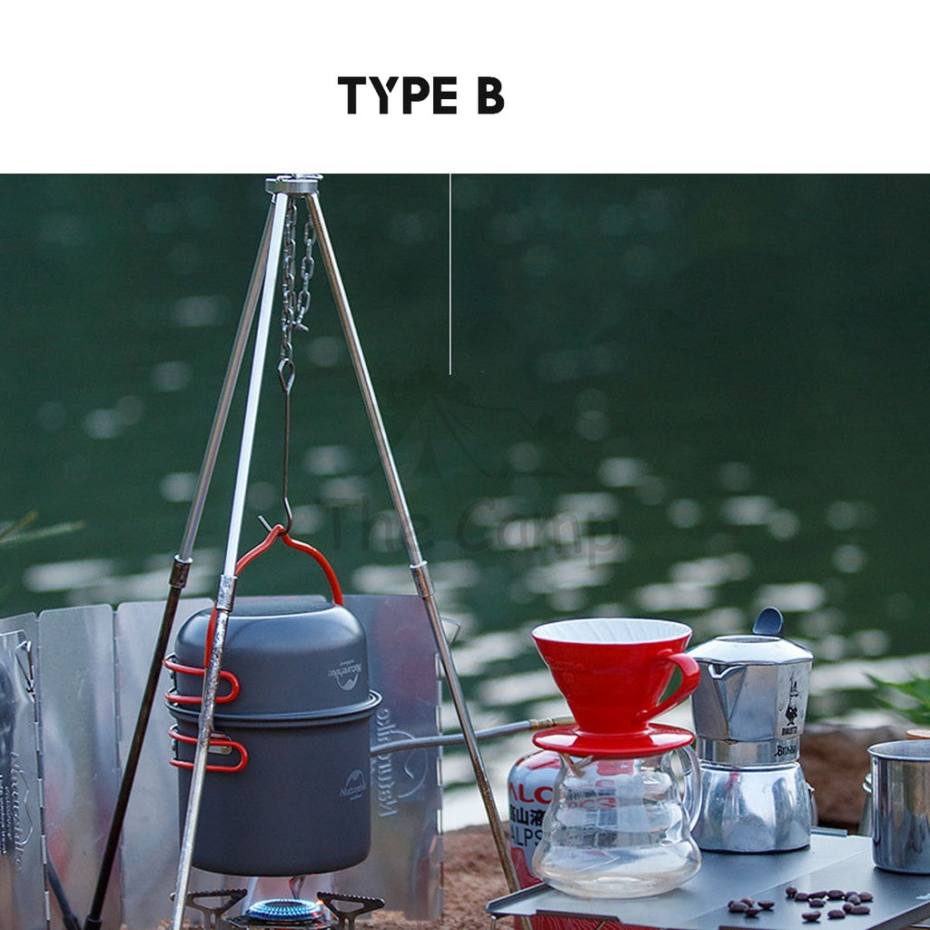 Naturehike Camping Cooking Pot Set 4 In 1 Cook Outdoor Lightweight Hiking Family Pots