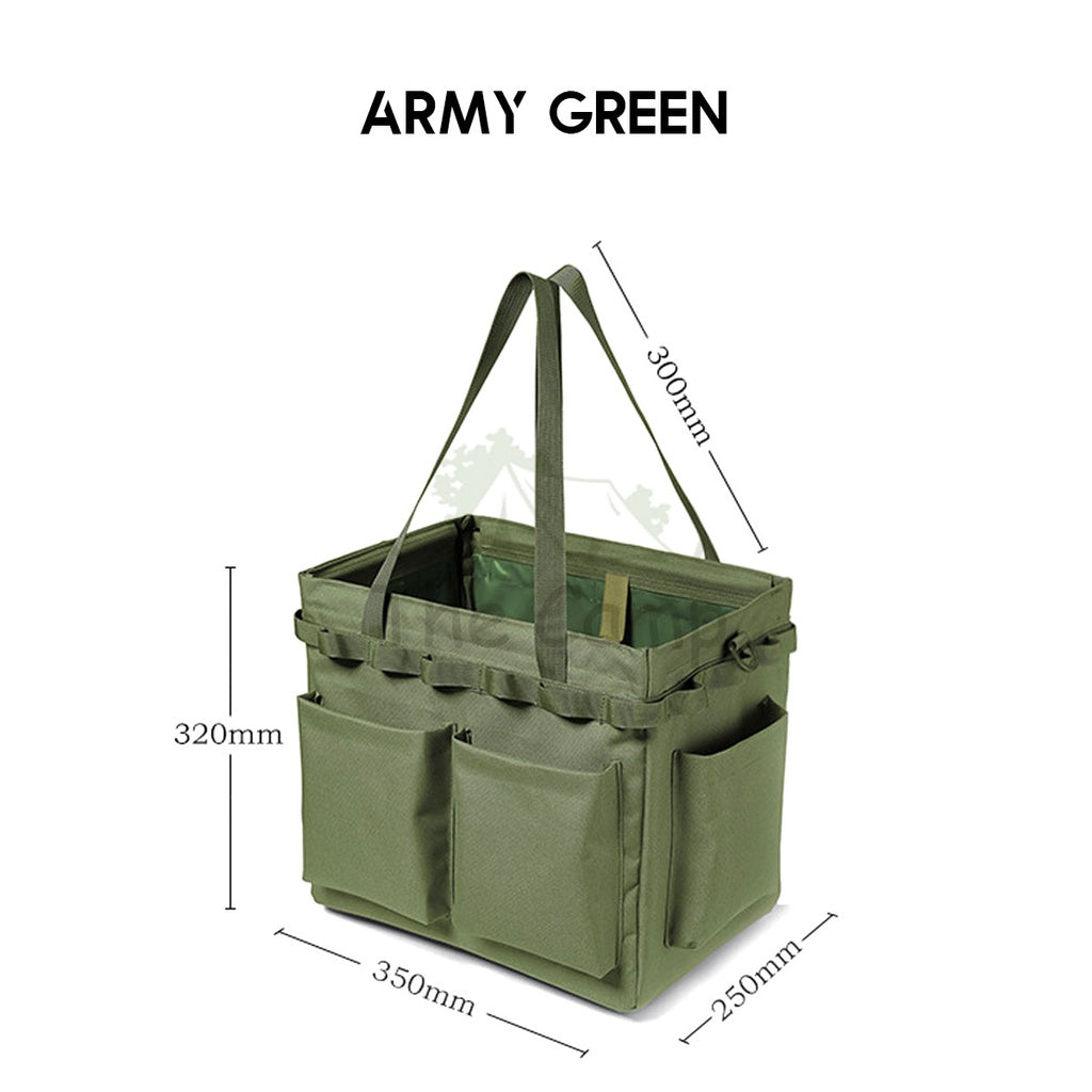 Outdoor Camping Storage Bag Big Capacity Heavy Duty Standable Reinforced Oxford Cloth Hiking Travelling Fishing
