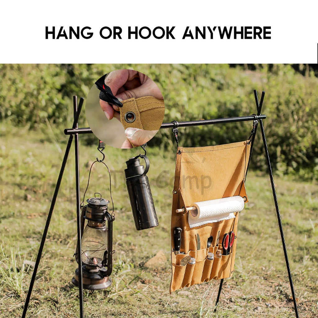 Multipurpose Camping Utensil Storage Bag Tissue Bag Outdoor Multipurpose Canvas
