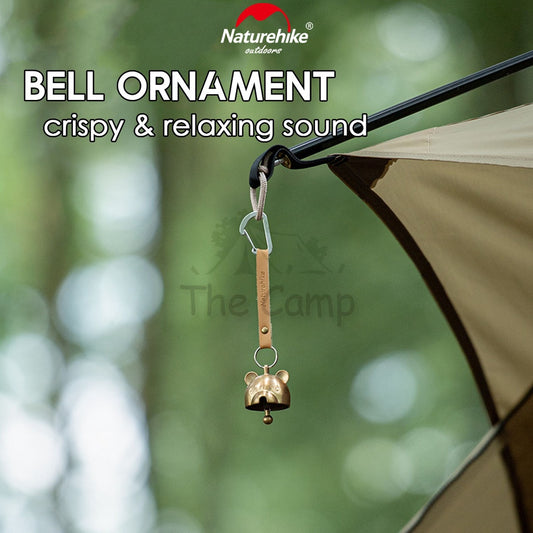 Naturehike Outdoor Camping Brass Hanging Bell Ornaments Wind Chime Bear Ring