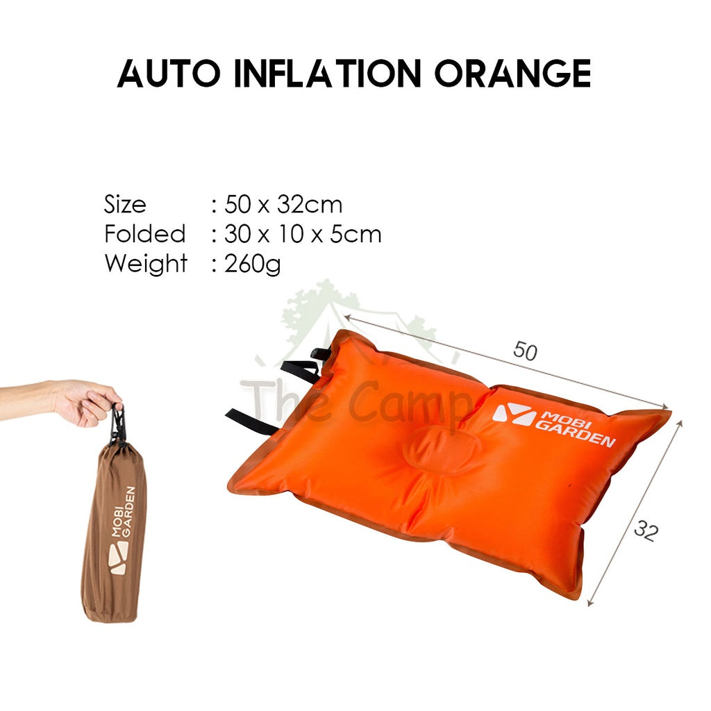 Mobi Garden Pillow Auto Inflate Camping Outdoor Bed Mattress Inflatable Foldable Sleeping Bag Family Naturehike