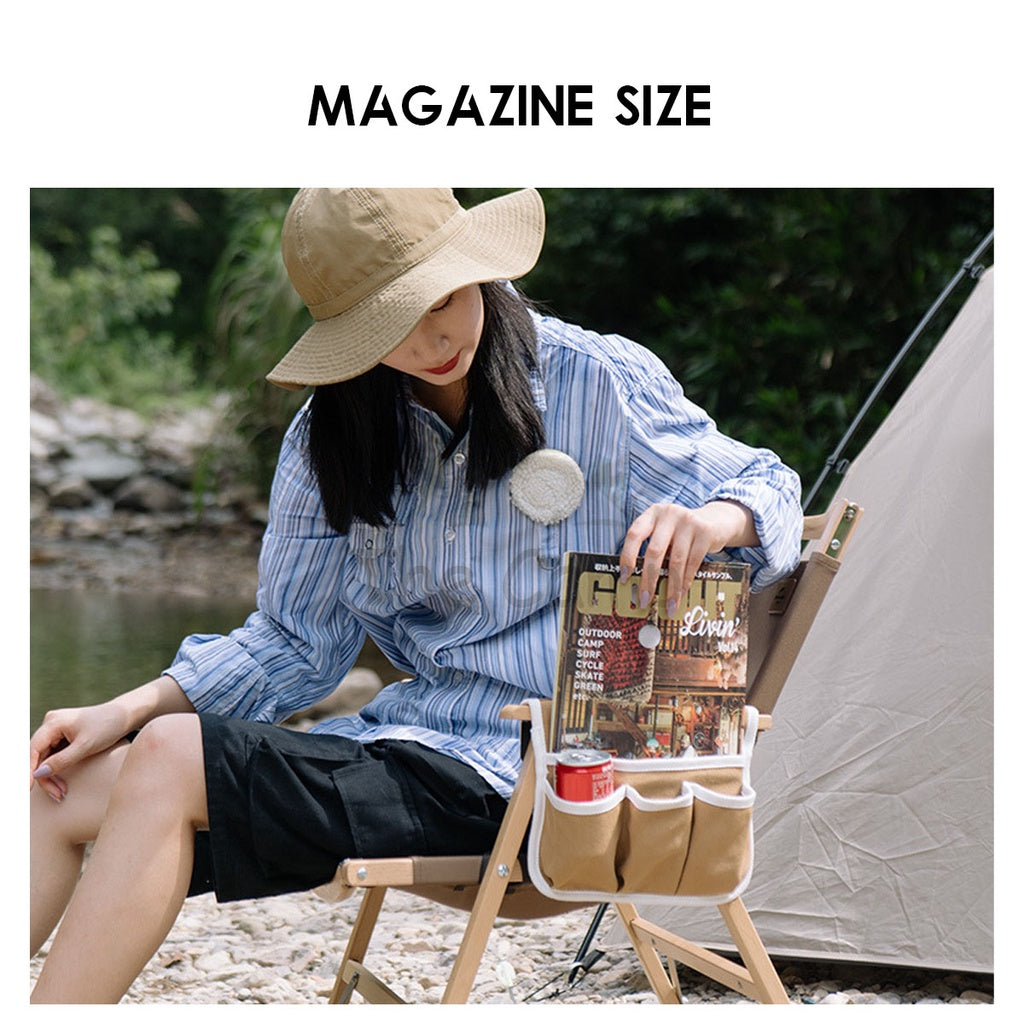 Naturehike Kermit Chair Side Storage Bag Pouch Camping Portable Accessories Armchair Pocket Canvas Hanging Bag