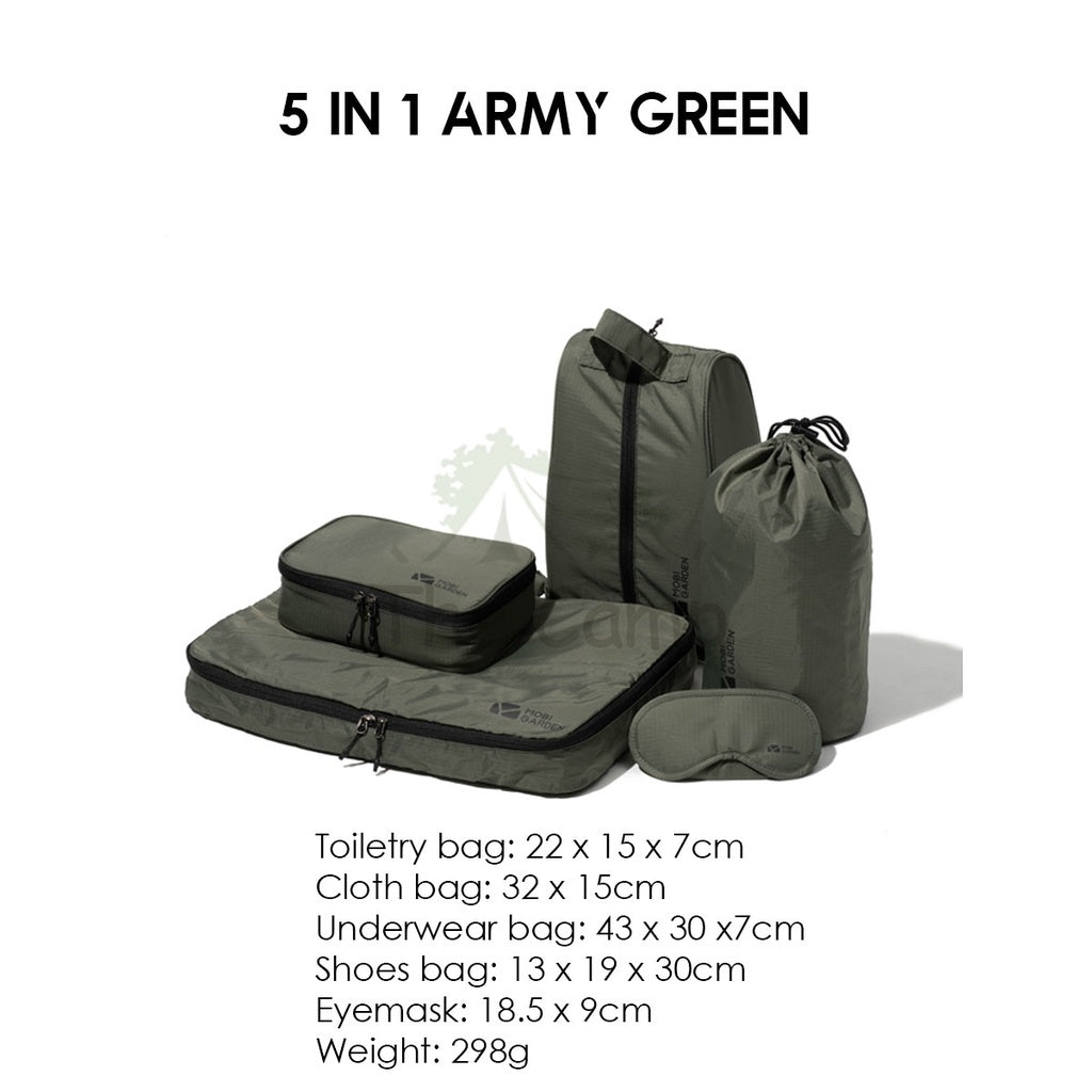 Mobi Garden Travel Bag Set Perfect for Travelling Camping Hiking Storage Set Tent Nail Peg Flysheet Table Chair Pole