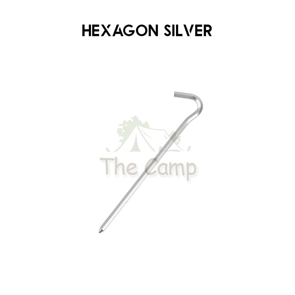 Aluminium Alloy Tent Peg 18cm 23cm with Rope Sand Hexagon Ultralight Stake Camping Sand Flysheet Nail Tarp Awning Beach