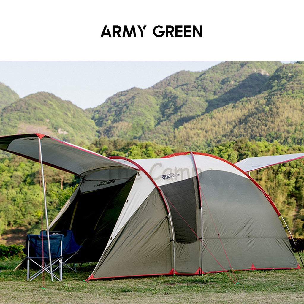 Mobi Garden Back Room Tent 1 Hall 1 Room Large Space 4 5 6 People Quick Fast Rainproof Outdoor Camping Browns Naturehike