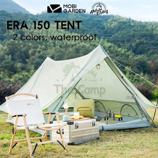 Mobi Garden Era 150 Tent Large Space 2 3 4 People Quick Fast Rainproof Outdoor Camping Browns Naturehike