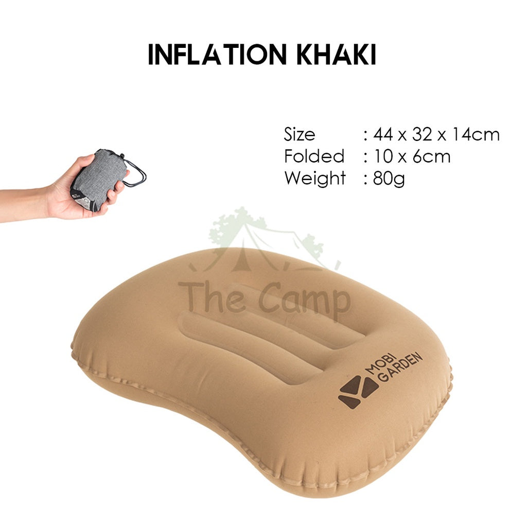Mobi Garden Pillow Auto Inflate Camping Outdoor Bed Mattress Inflatable Foldable Sleeping Bag Family Naturehike