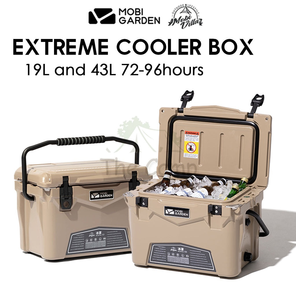 Mobi Garden Portable Extreme Cooler Box Ice Box Camping Outdoor Picnic Refrigerator Storage Box 19L 43L Freezer