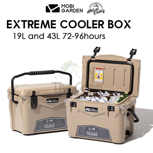 Mobi Garden Portable Extreme Cooler Box Ice Box Camping Outdoor Picnic Refrigerator Storage Box 19L 43L Freezer