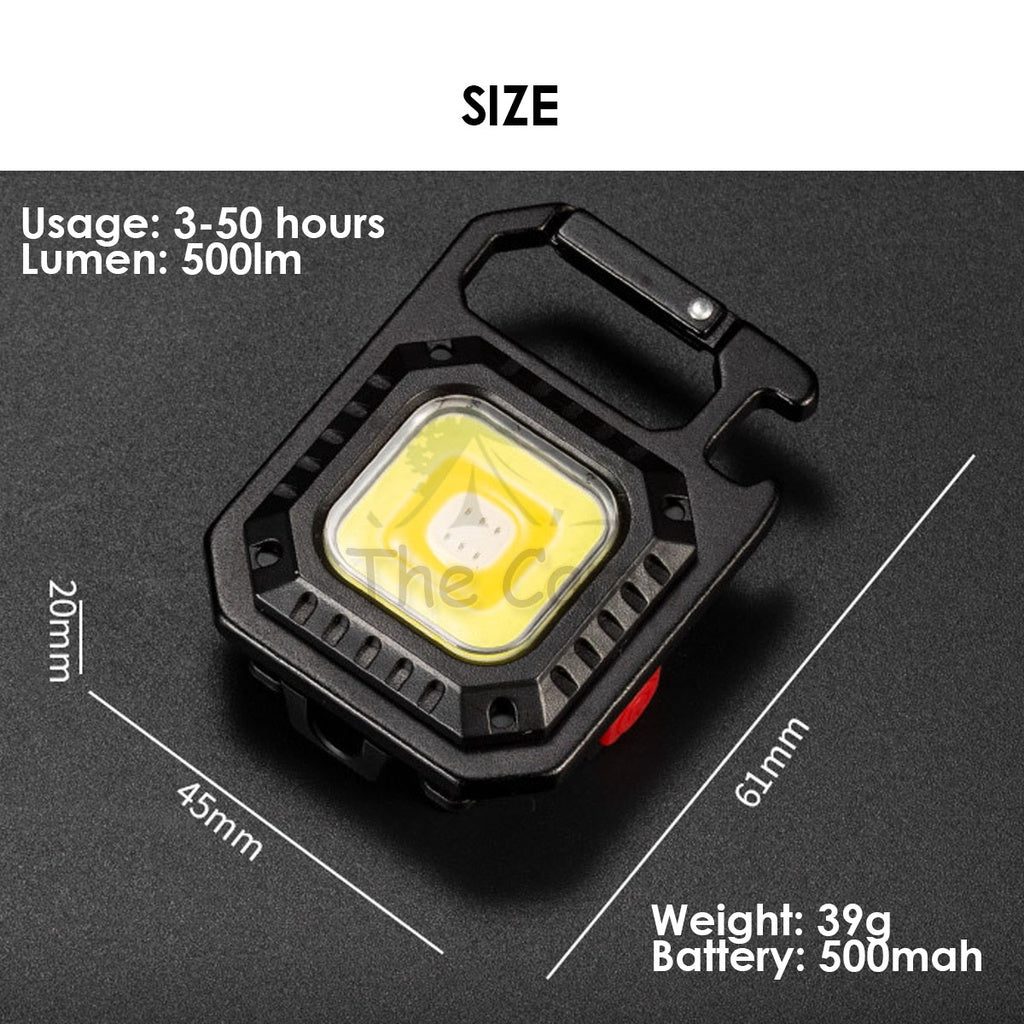 Camping Mini LED Light with Tripod Ultra Bright Keychain Bottle Opener Latern Emergency Portable Tent Pole Flysheet Peg