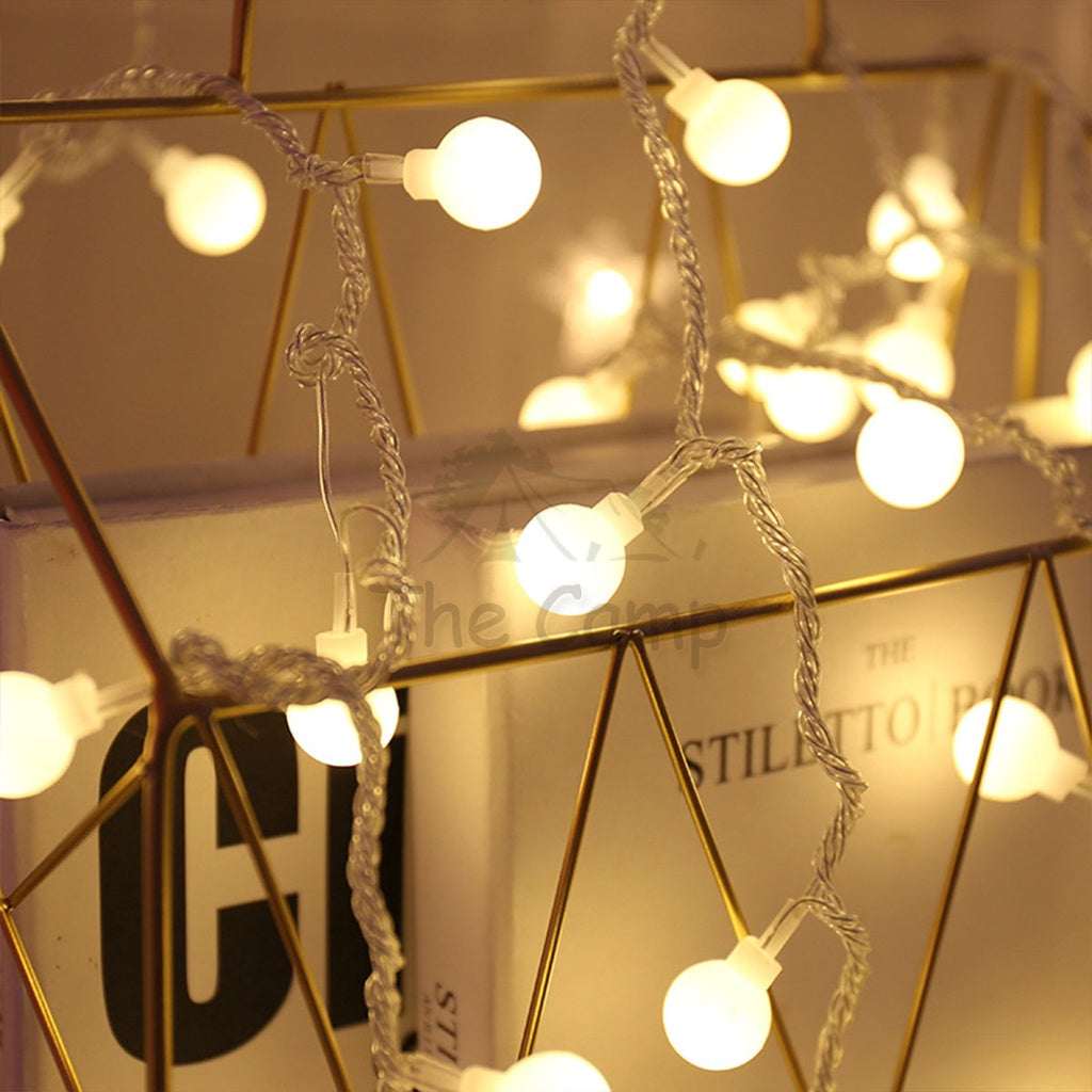 Outdoor LED Fairy Light Bulb Ball String USB Battery 3m 6m 10m Camping Wedding Decoration Xmas Weatherproof