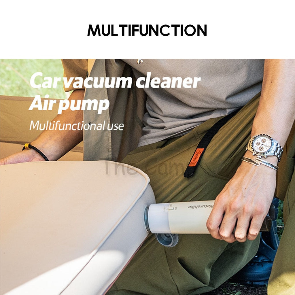 Naturehike Car Vacuum Cleaner Air Pump Light Power Bank Inflate or Deflate Multipurpose Multifunctional Tent Flysheet LE