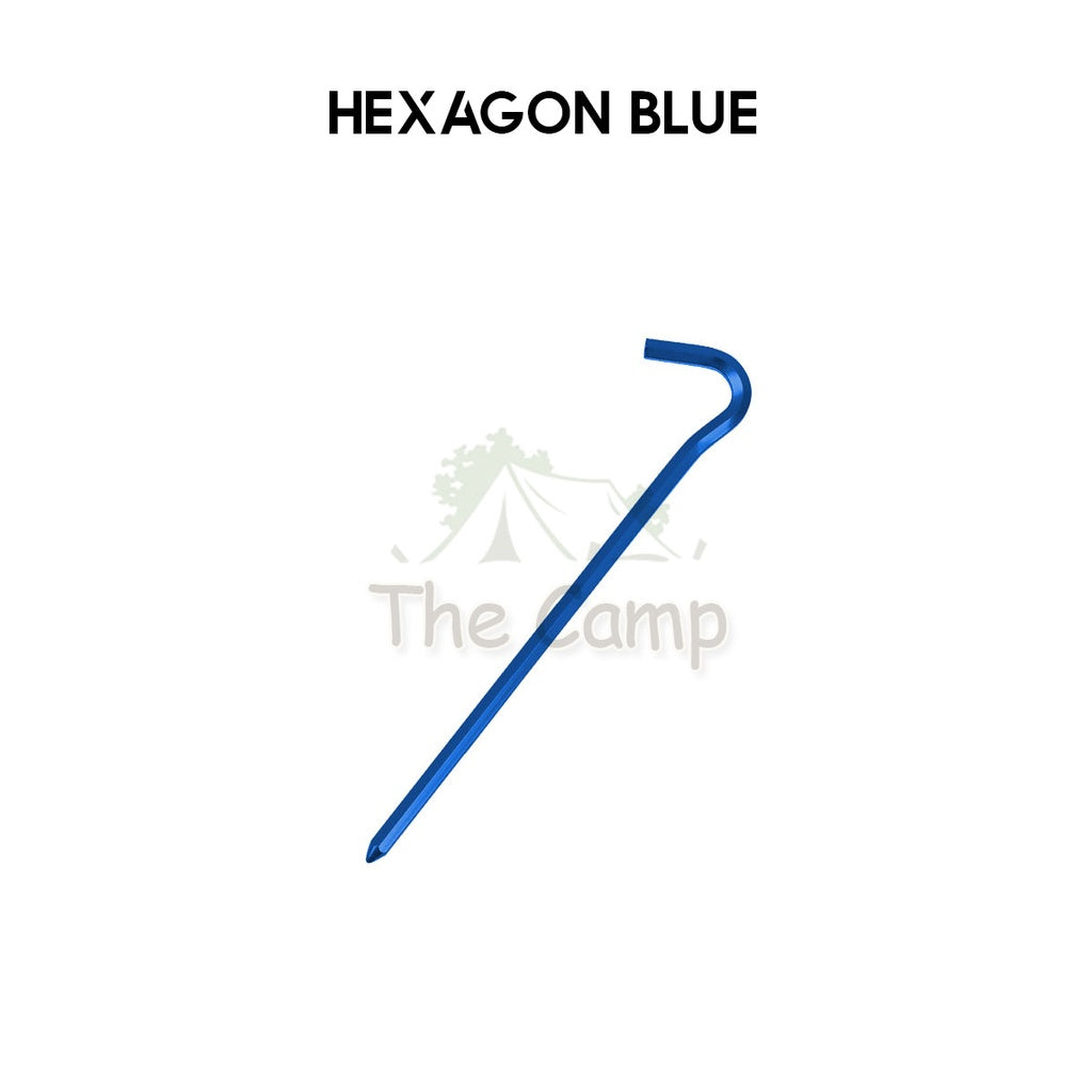 Aluminium Alloy Tent Peg 18cm 23cm with Rope Sand Hexagon Ultralight Stake Camping Sand Flysheet Nail Tarp Awning Beach