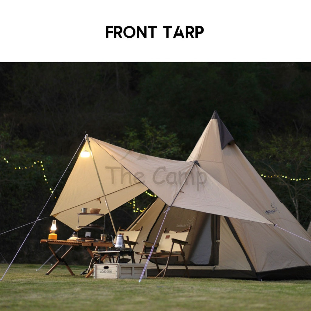 Vidalido Camping Teepee Tent MS MX Pro Large Space 2 3 4 People Quick Fast Silver Coated Rainproof Camp UPF50+