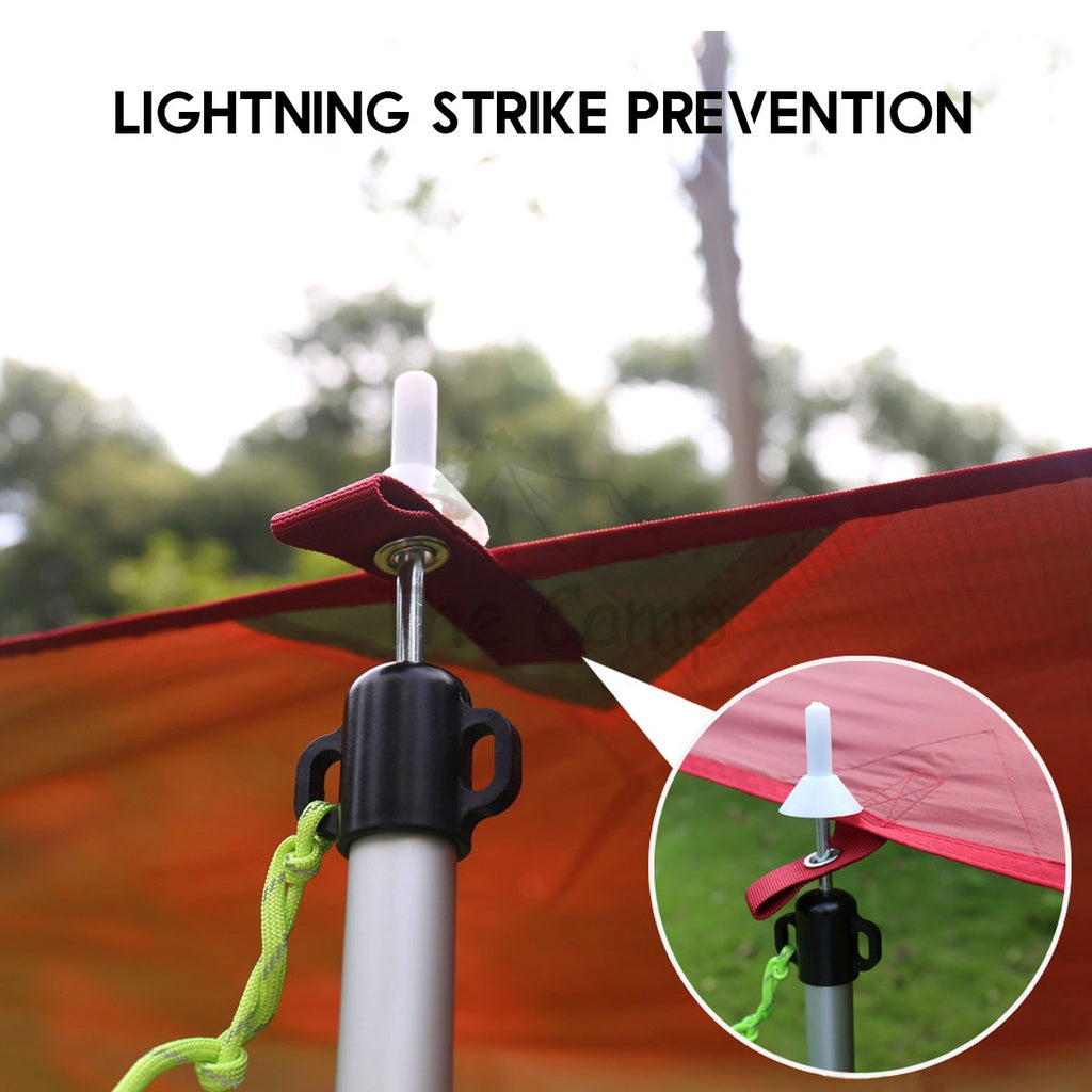 Camping Adjustable Rod for Flysheet Tarp Tent Camp Bag Hiking Family 2.3 3.0 2 3 m Support Pole with Bag Retractable