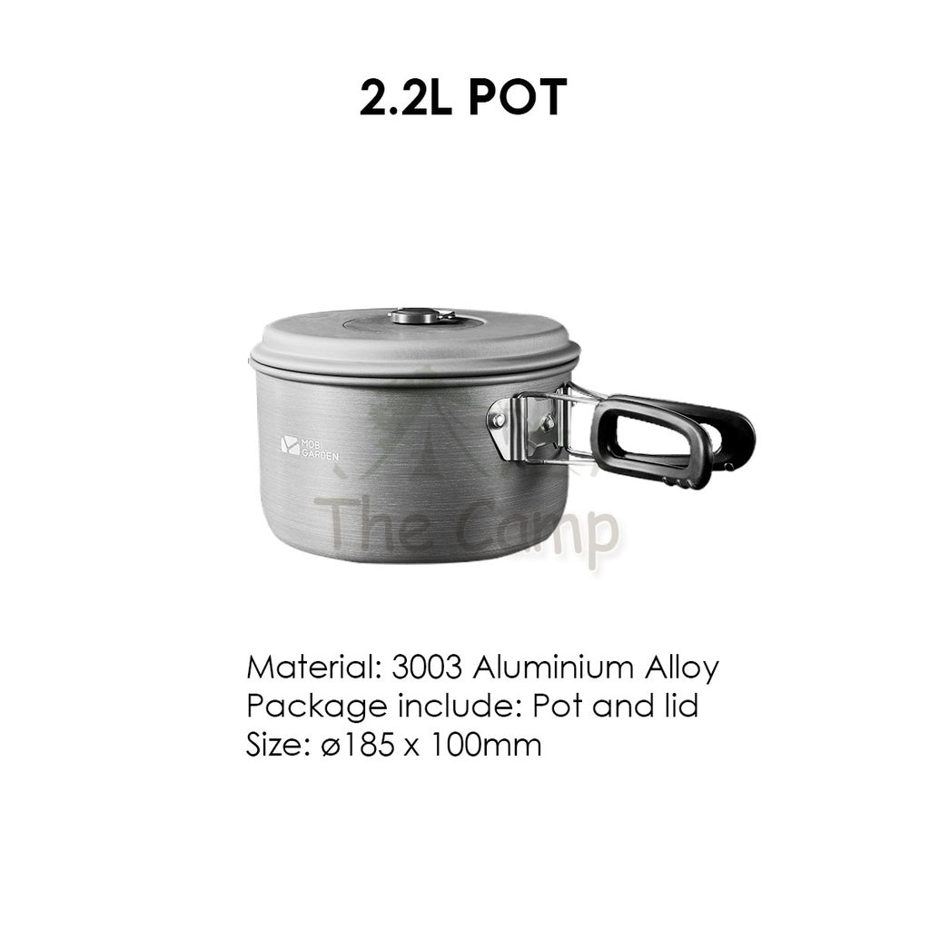 Mobi Garden Cookware Pot & Pan Portable Foldable Outdoor Camping Picnic Frying Pan Tent Flysheet Pole Table Naturehike