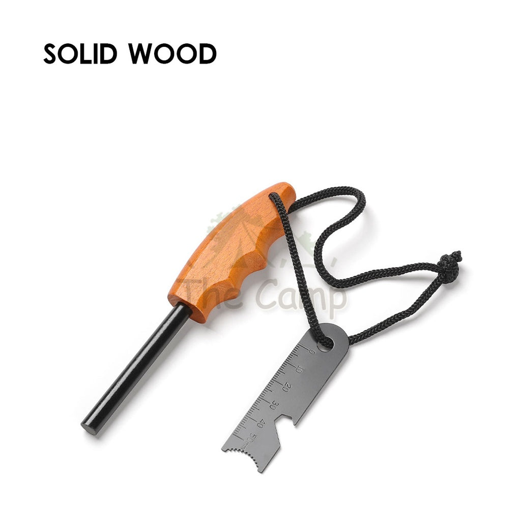Outdoor Magnesium Fire Starter Ferro Rod Flint Stone with Ruler Camping Api Batu Emergency Survival Spark Lighter