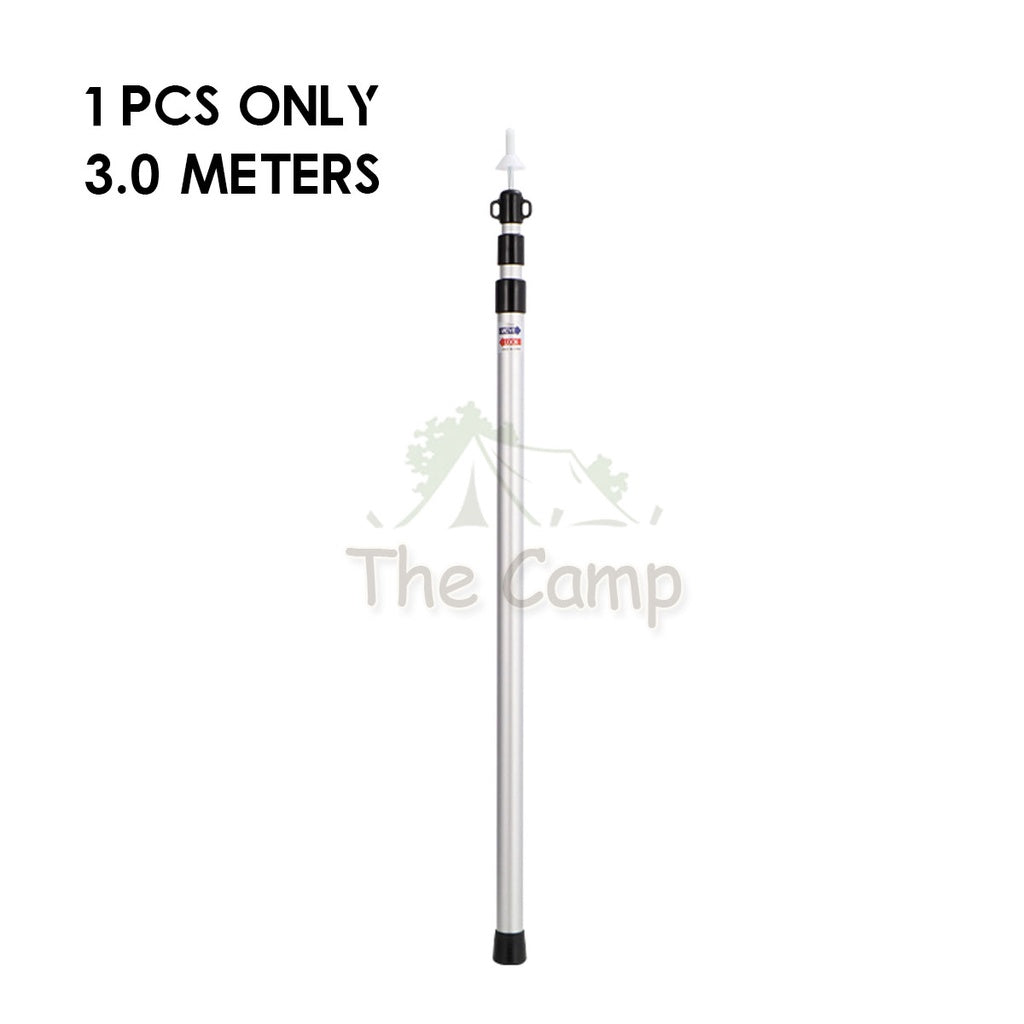 Camping Adjustable Rod for Flysheet Tarp Tent Camp Bag Hiking Family 2.3 3.0 2 3 m Support Pole with Bag Retractable