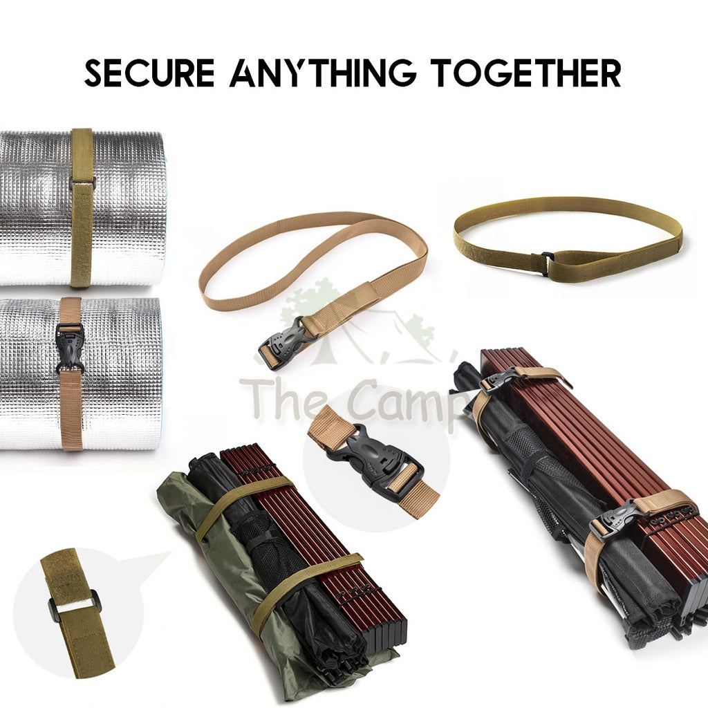 Multipurpose Velcro Belt Buckle Storage Strap Strong Grip Outdoor Camping Hiking Straps Tie