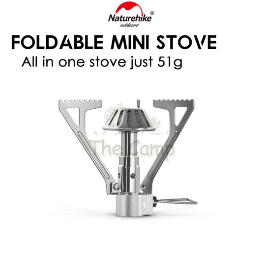 Naturehike Ultralight Mini Foldable Stove Head Portable Outdoor All In One Gas Stove Burner Camping Cooking