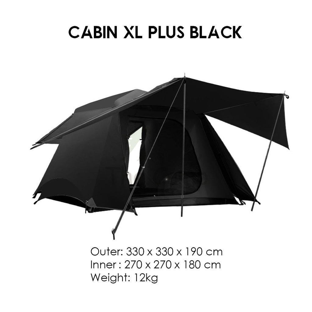 Vidalido Camping Cabin Tent Plus XL Automatic Setup Large Space 2 3 4 People Quick Fast Silver Coated Rainproof UPF50+