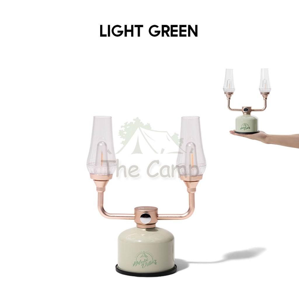 Mobi Garden Double Retro Lantern Stepless Dimming LED Standing Table Lamp Camping Light Outdoor USB Hiking Fishing