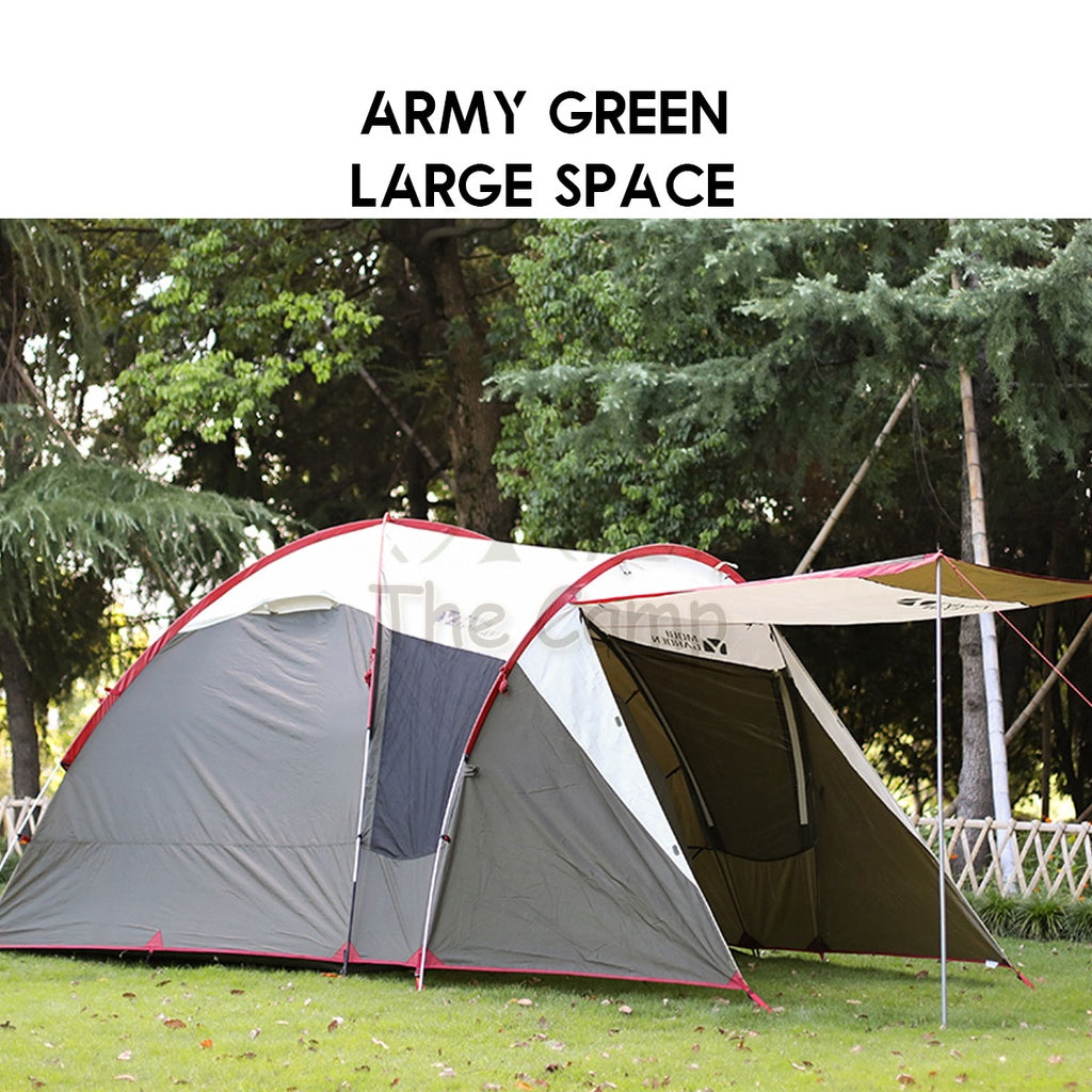 Mobi Garden Back Room Tent 1 Hall 1 Room Large Space 4 5 6 People Quick Fast Rainproof Outdoor Camping Browns Naturehike