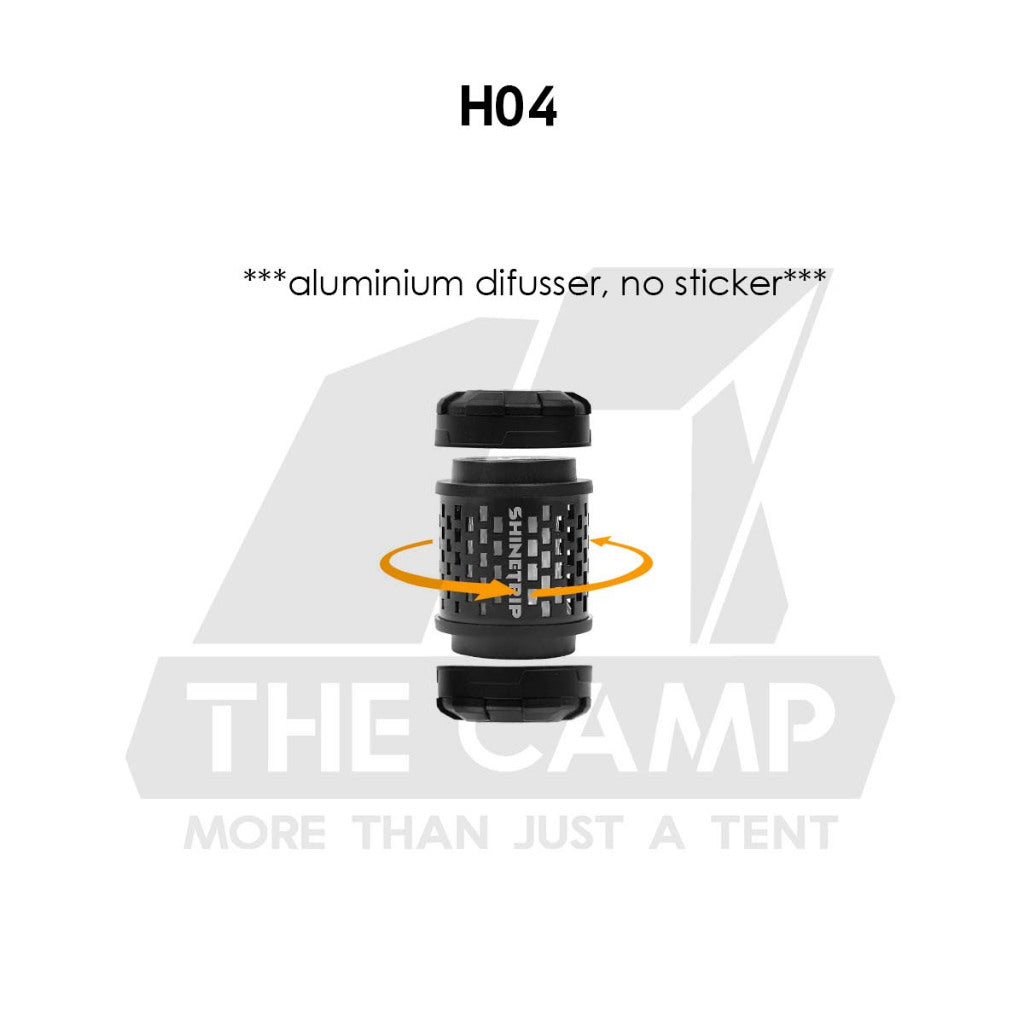 Shinetrip 19 Tornado Light Rotating Lamp Outdoor Camping Tactical Style Free Sticker Tripod Magnet Hanging Lanyard Strap