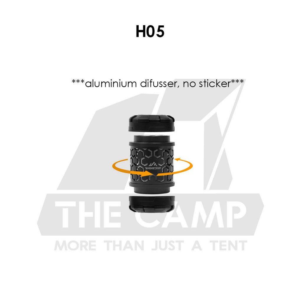 Shinetrip 19 Tornado Light Rotating Lamp Outdoor Camping Tactical Style Free Sticker Tripod Magnet Hanging Lanyard Strap