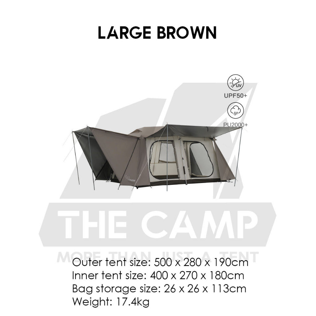 Vidalido Vicore Automatic Tent Large Mini Black White Camping Flysheet Pole Chair Table Rope Bag Rack Bed Mattress Sleep