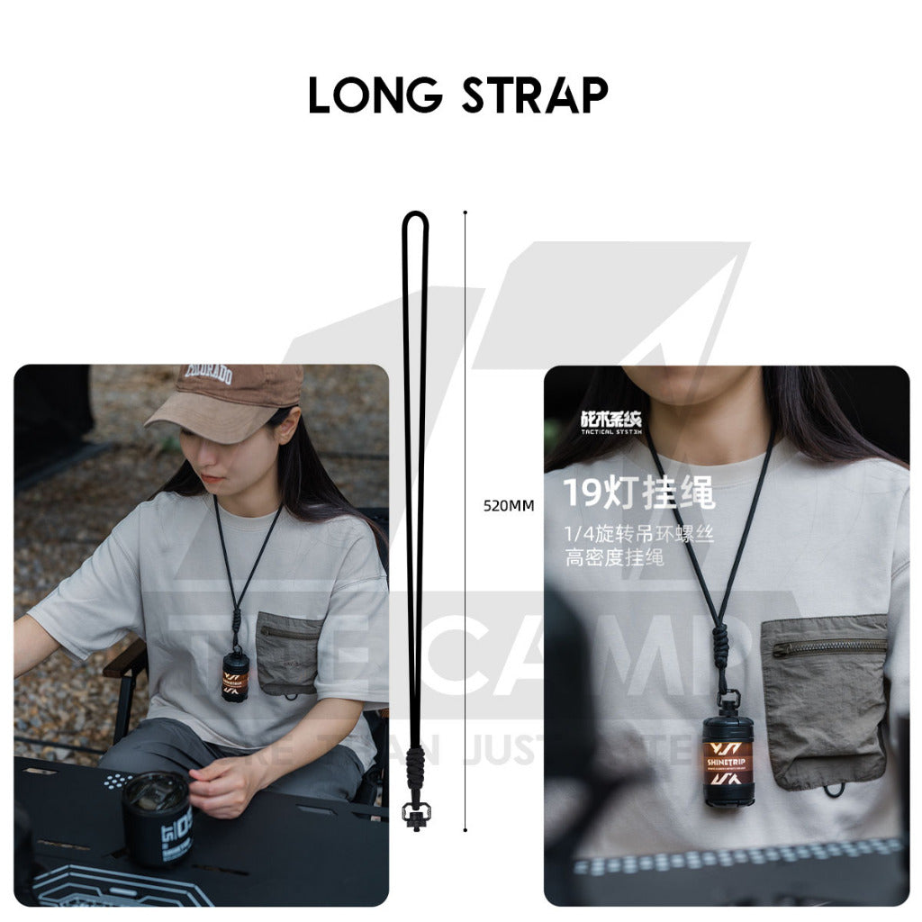 Shinetrip 19 Tornado Light Rotating Lamp Outdoor Camping Tactical Style Free Sticker Tripod Magnet Hanging Lanyard Strap