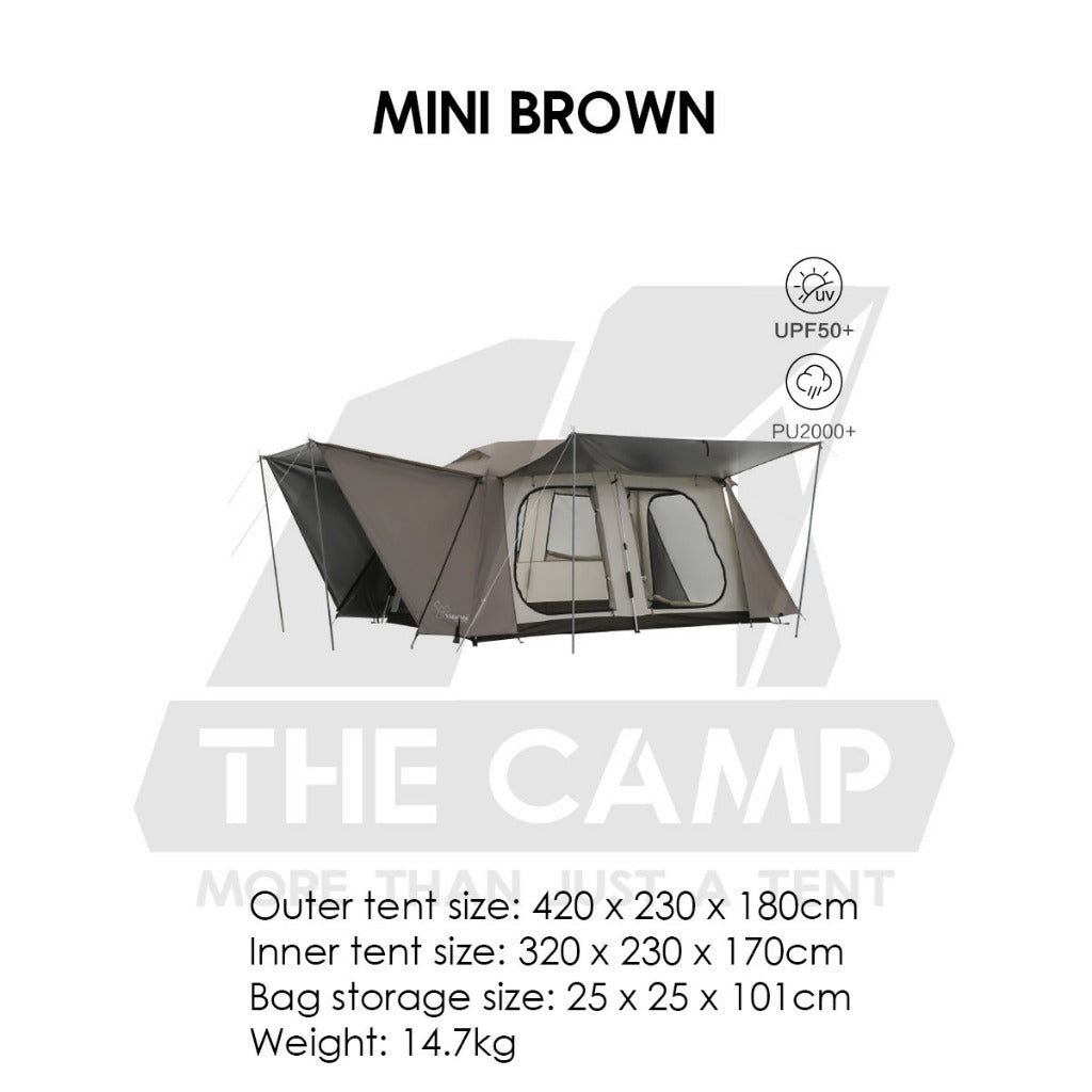Vidalido Vicore Automatic Tent Large Mini Black White Camping Flysheet Pole Chair Table Rope Bag Rack Bed Mattress Sleep