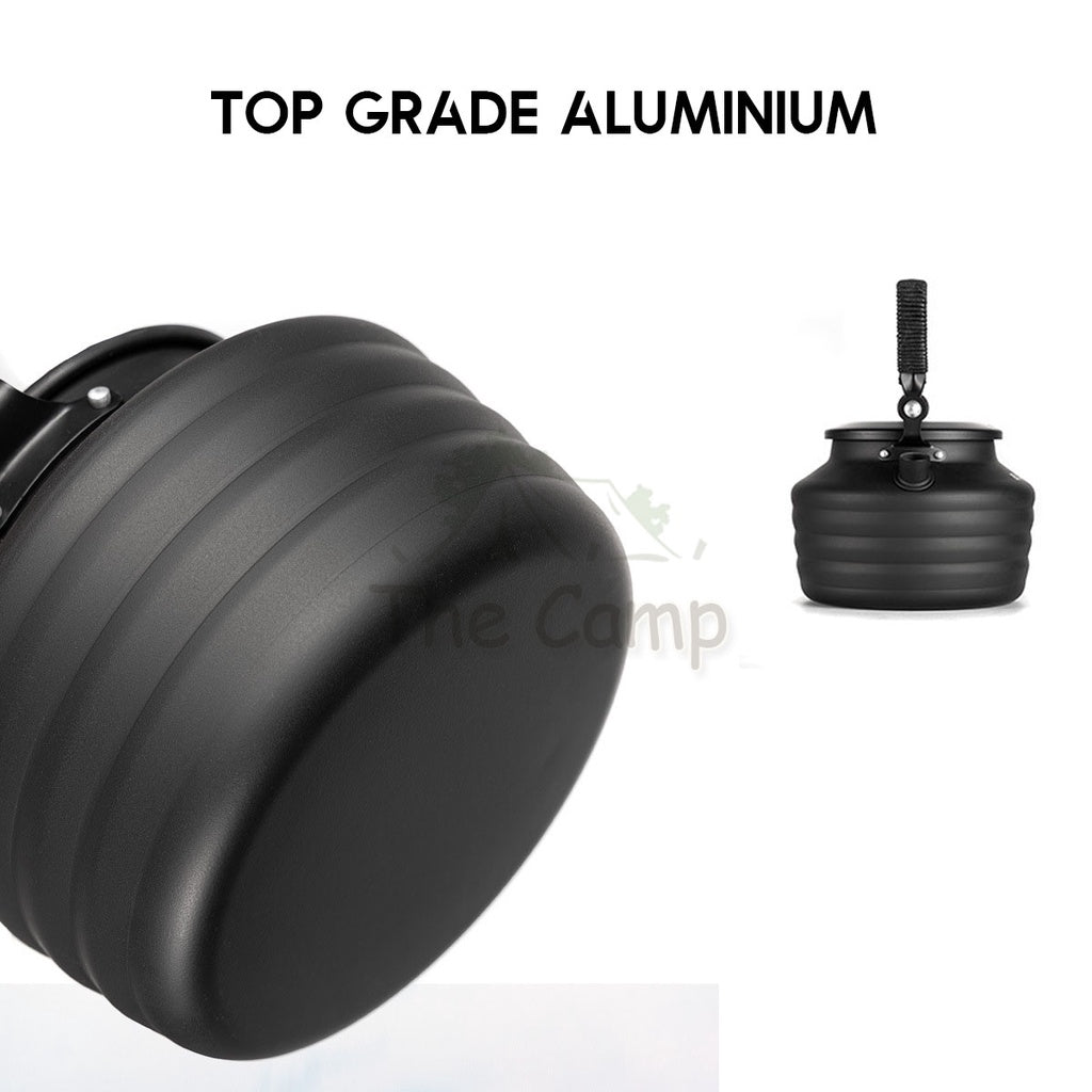 Blackdog Kettle 1.3L Camping Outdoor Water Cerek Aluminum Alloy Black Teko Teapot Plate Stove Sierra Cup BD-CJ002