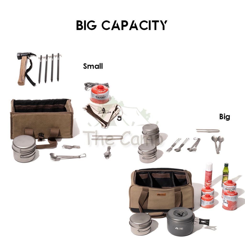 Mobi Garden Camping Equipment Storage Bag Large Capacity Outdoor Flysheet Tarp Nail Peg Table Chair Rope Tent Led Light