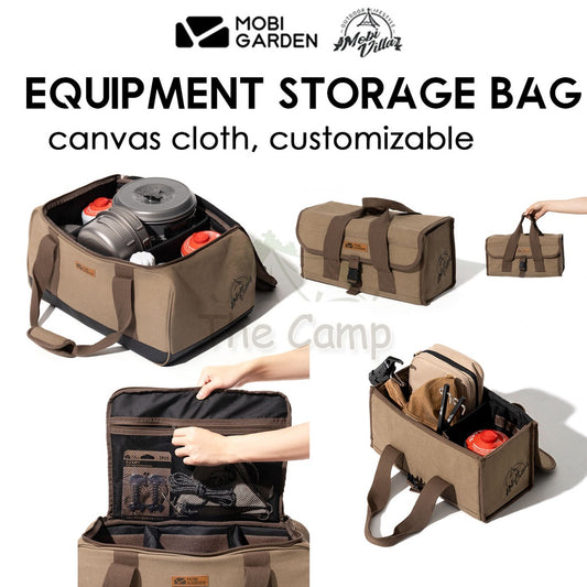 Mobi Garden Camping Equipment Storage Bag Large Capacity Outdoor Flysheet Tarp Nail Peg Table Chair Rope Tent Led Light