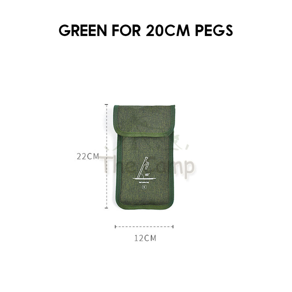 Camping Nail Peg Storage Bag 20cm 30cm 40cm Stake Holder Case Pouch Khemah Canopy Paku Beg Steel Aluminium Nail