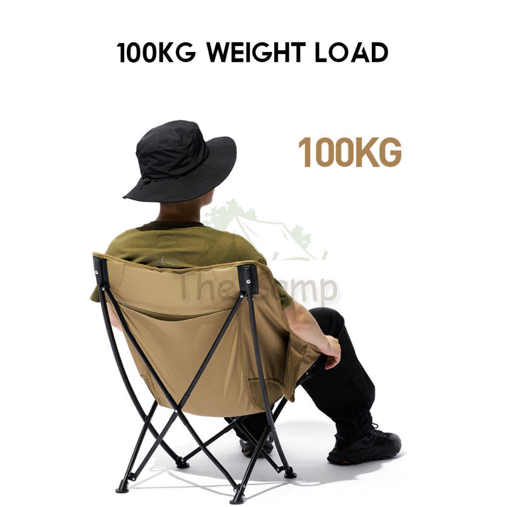 Mobi Garden Folding Chair Outdoor Portable Foldable Camping Moon Chair Aluminium Alloy Lightweight NX22665001 Naturehike