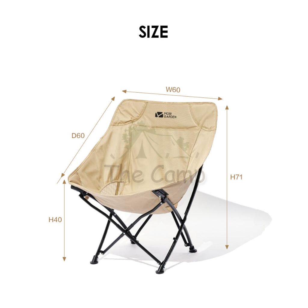 Mobi Garden Folding Chair Outdoor Portable Foldable Camping Moon Chair Aluminium Alloy Lightweight NX22665001 Naturehike