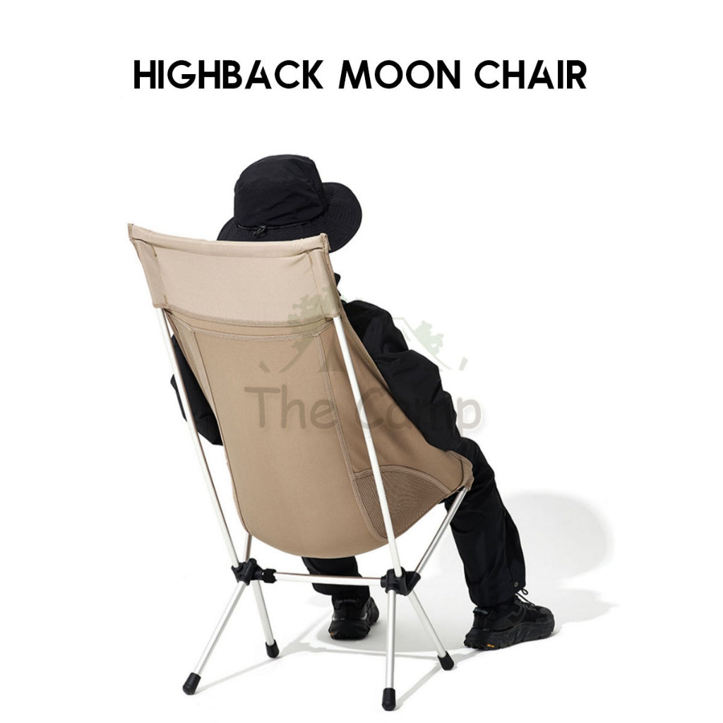 Mobi Garden Portable Moon Chair with Head Rest Outdoor Folding Foldable Camping Aluminium NX21665055 Naturehike