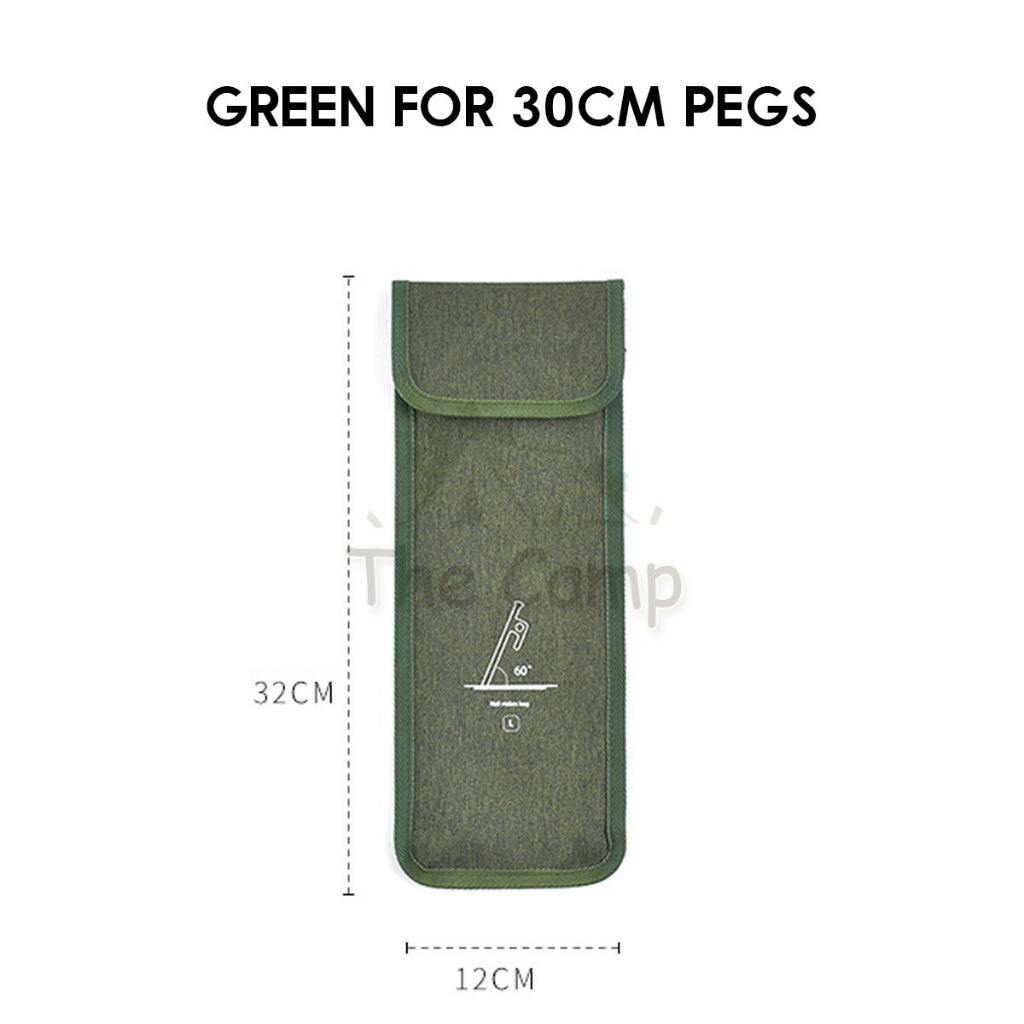 Camping Nail Peg Storage Bag 20cm 30cm 40cm Stake Holder Case Pouch Khemah Canopy Paku Beg Steel Aluminium Nail